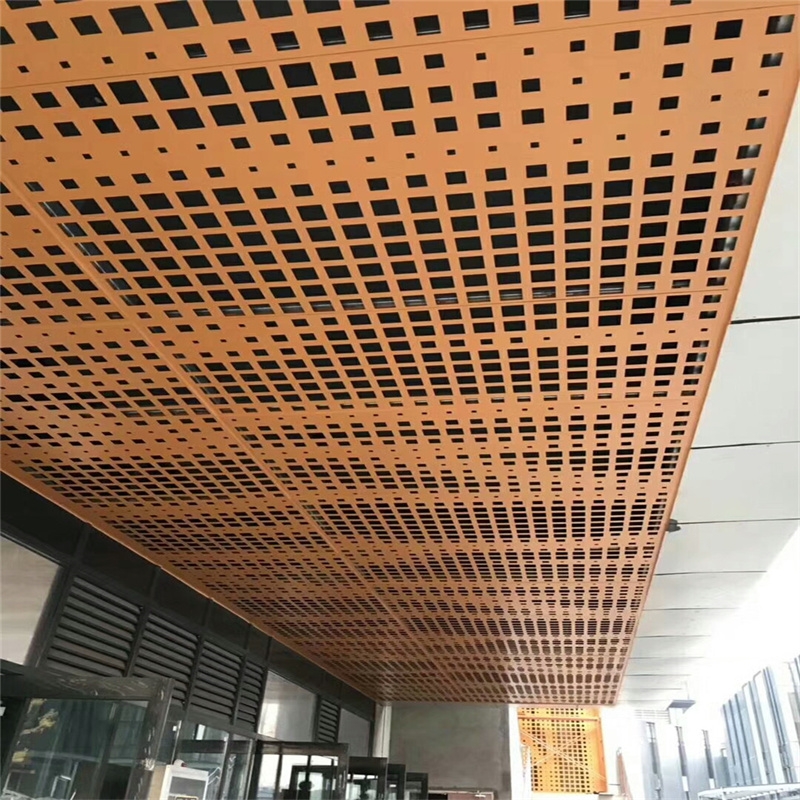 惠州乱孔铝单板吊顶装饰
